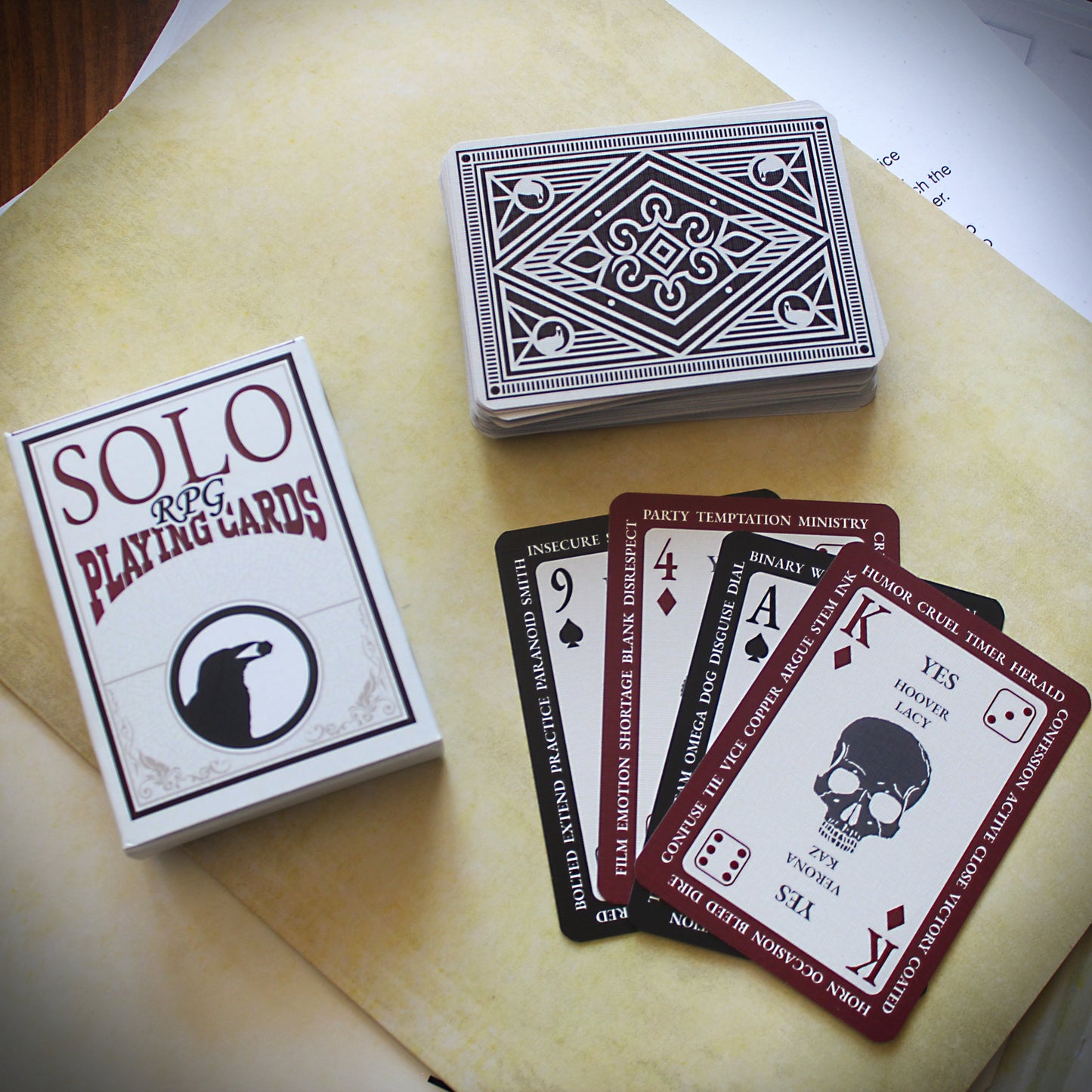 Caught in the Rain Solo Mystery TTRPG Deluxe Bundle Hardcover, Journal and Cards by Ravenridge Press