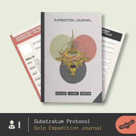 Substratum Protocol Paperback Full Kit with Journal and Personel and Team folios by Pandion Games