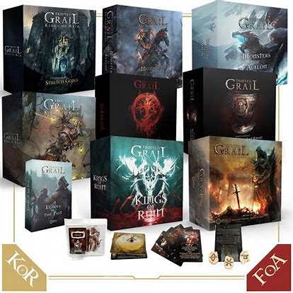 Tainted Grail: Kings of Ruin Warlord of Avalon Sundrop Gamefound Pledge by Awaken Realms
