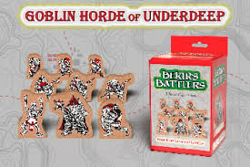 Bekir's Battlers Wooden Minis The Goblin Horde of the Underdeep by Crumbling Keep