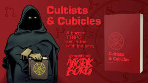 Cultists and Cubicles RPG Set with Character Sheet pads by Substrat