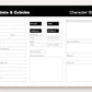 Cultists and Cubicles RPG Set with Character Sheet pads by Substrat
