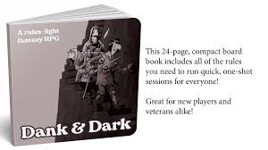 Dank & Dark RPG Board Book by Phillip Reed