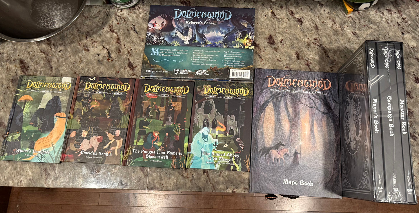 Dolmenwood TTRPG Slip Case all in set by Exaulted Funeral