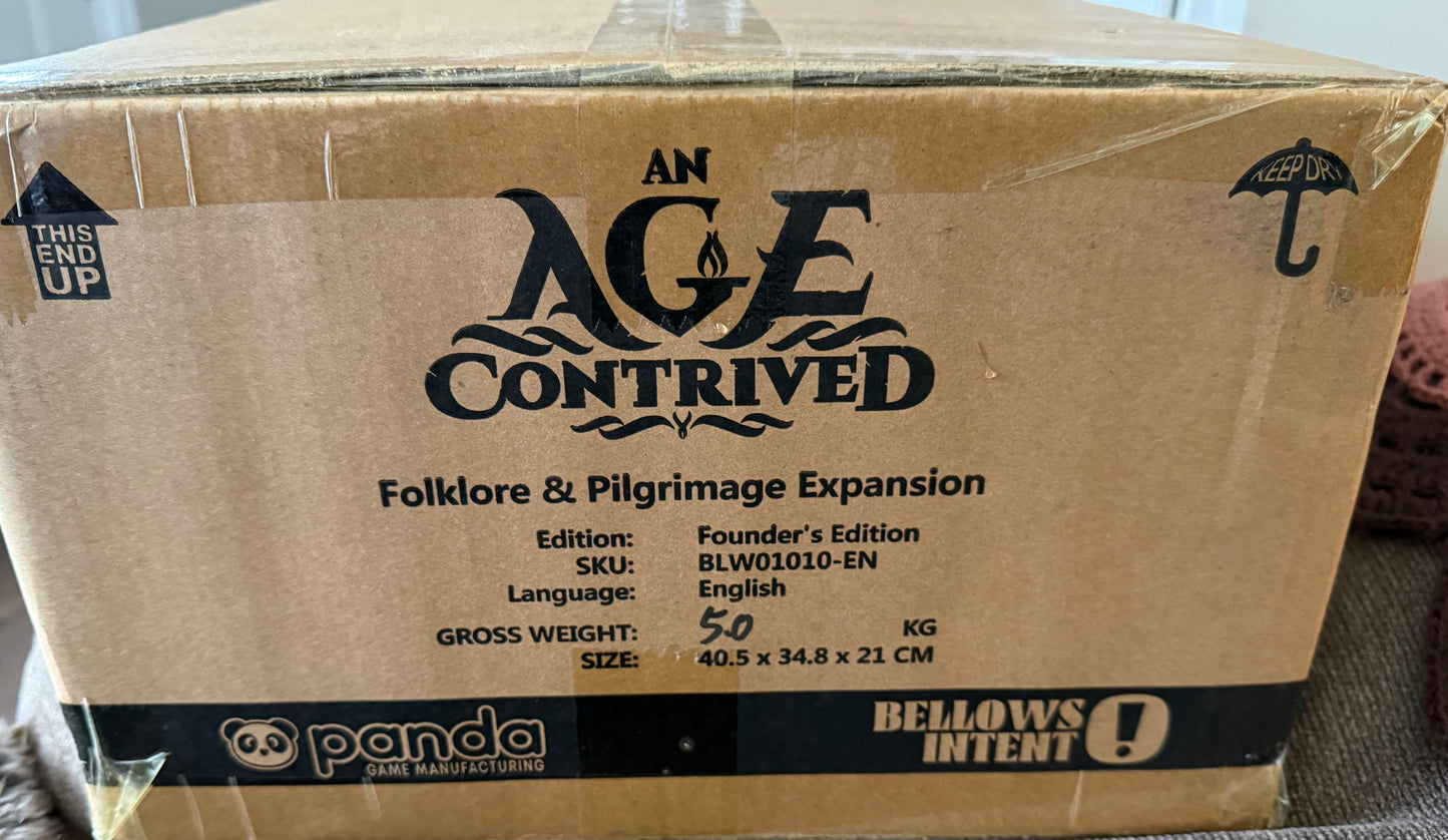 An Age Contrived Kickstarter Limited Founders Edition with the Followers & Pilgrimage expansion  by Bellows Intent