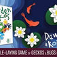 Garden Geckos: Dew Drops & Koi Ponds Core game with expansion and Magnetic Gecko pin by Tin Robot Games