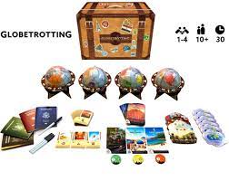 Globetrotting Limited Edition with 5-6 player expansion and globe stand by Road to Infamy Games