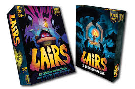 Lairs with Deeper Dungeon Expansion Kickstarter by Kids Table Board Games