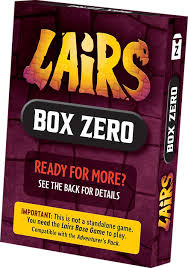 Lairs with Deeper Dungeon Expansion and Box Zero Kickstarter by Kids Table Board Games