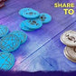The Mending Circle TTRPG with bag of 10 wooden magic tokens by SharkBomb Studios