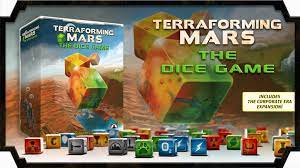 Terraforming Mars: The Dice Game Kickstarter w/ Customsleeves and Neoprene playmat by Stronghold Games