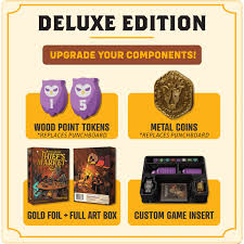 Theif's Market Deluxe Kickstarter game with Promos and dice tray by PickPocket Games
