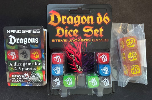 Dragons & Jack O Lanterns Dice Games Set